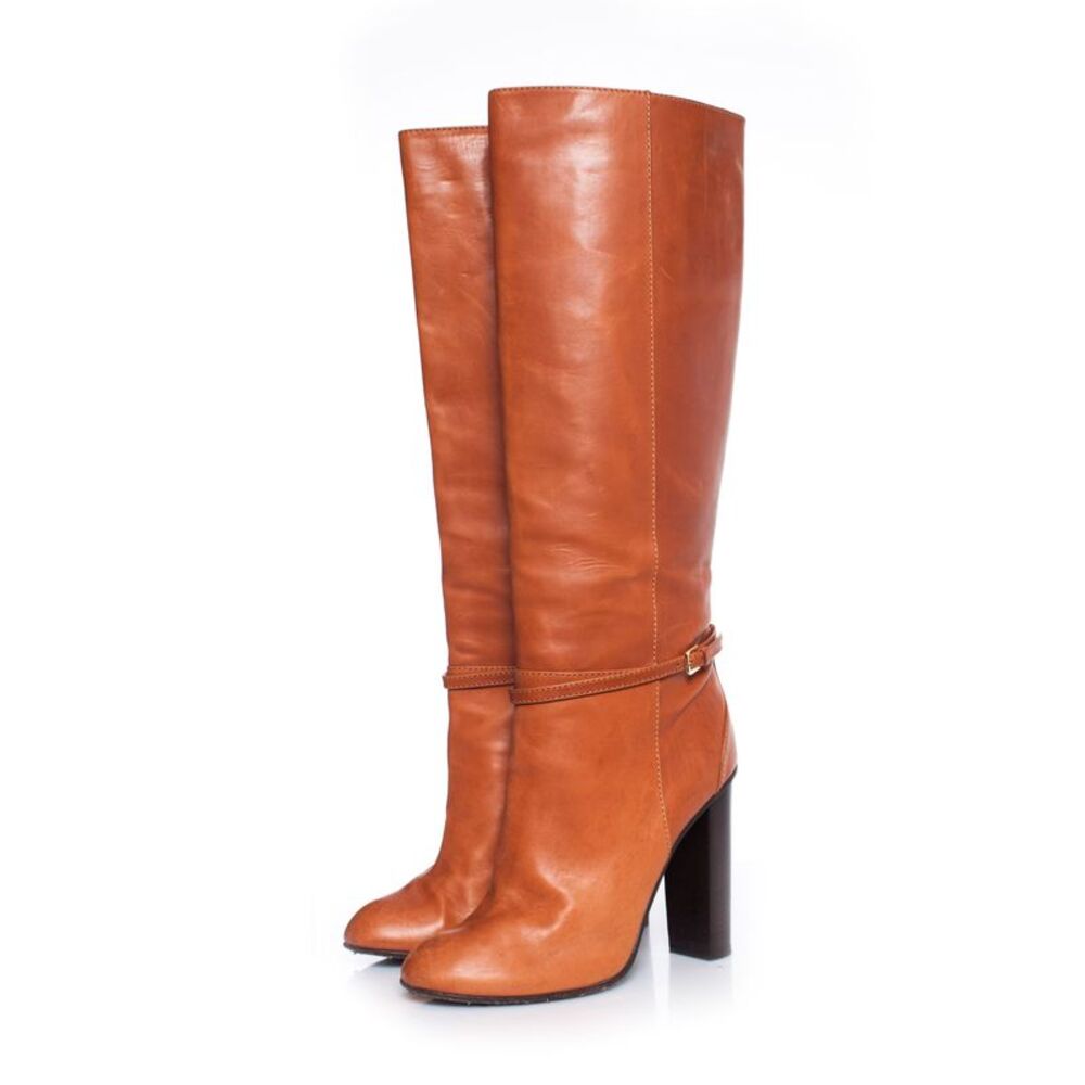 Dsquared2 brown leather boots.